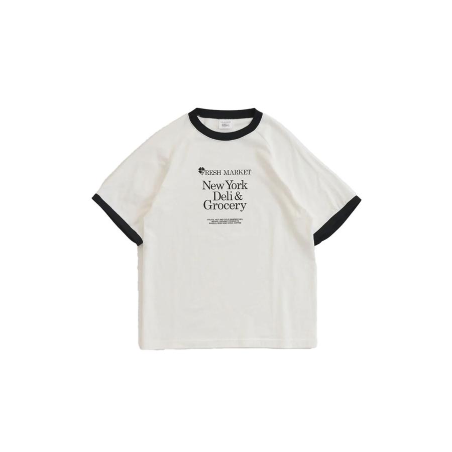FRESH MARKET RINGER TEE - 01 WHITE (26SMSCU12) Shinzone(シンゾーン) | THE SHINZONE