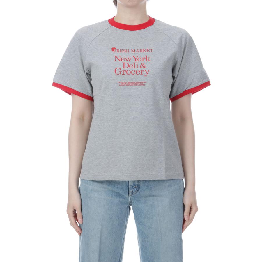 FRESH MARKET RINGER TEE - 06 GRAY (26SMSCU12) Shinzone(シンゾーン) | THE SHINZONE | 01
