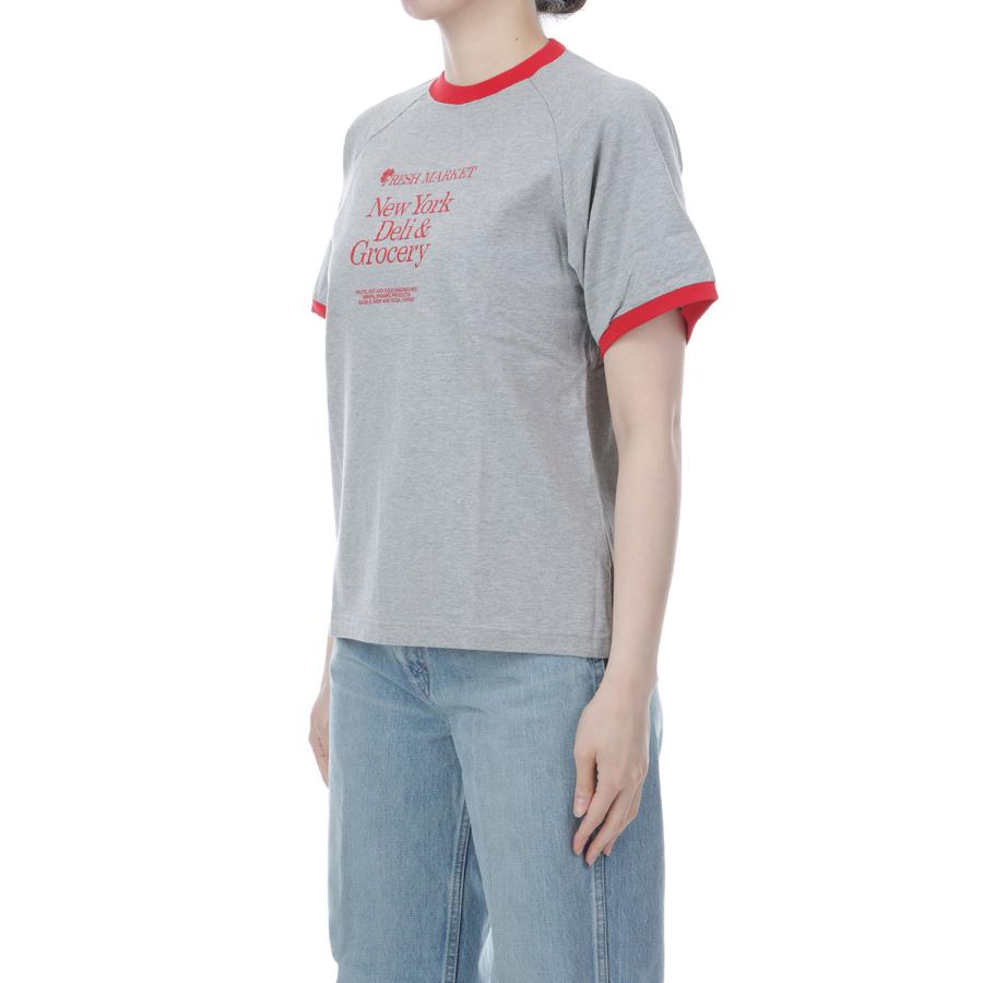 FRESH MARKET RINGER TEE - 06 GRAY (26SMSCU12) Shinzone(シンゾーン) | THE SHINZONE | 02