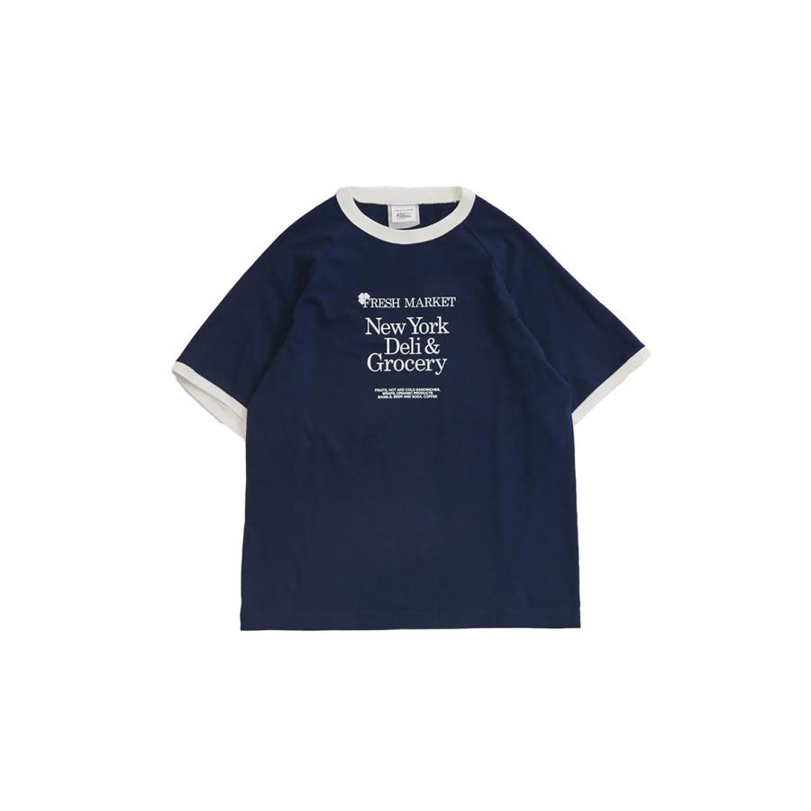 FRESH MARKET RINGER TEE - 85 NAVY (26SMSCU12) Shinzone(シンゾーン) | THE SHINZONE