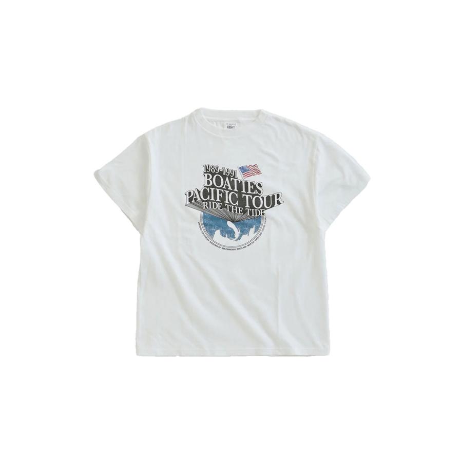 BOATIES TOUR TEE - 01 WHITE (26MMSCU08) Shinzone(シンゾーン) | THE SHINZONE