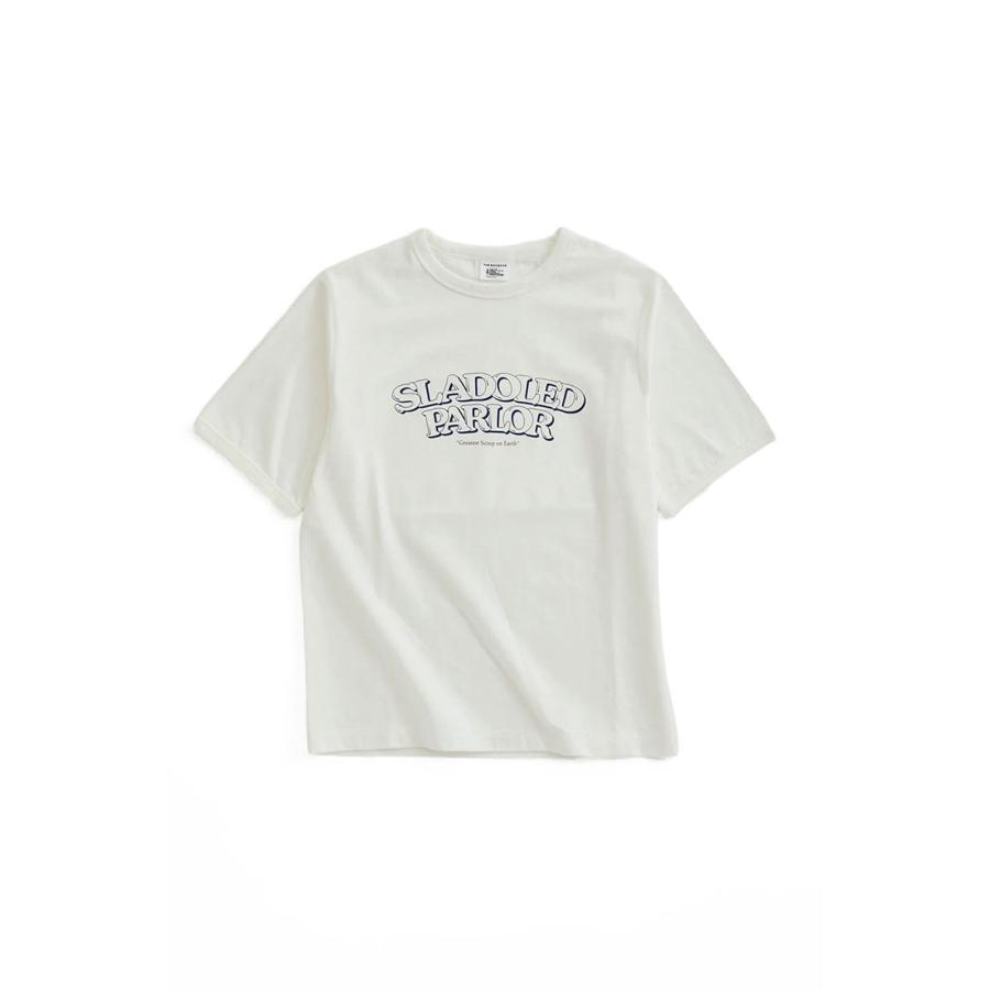 SLADOLED PARLOR TEE - 01 WHITE (26MMSCU06) Shinzone(シンゾーン) | THE SHINZONE