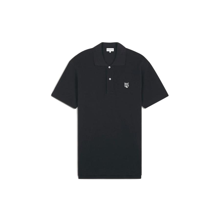 FOX HEAD COMFORT POLO - BLACK (PM00210KP0001) Maison Kitsune -Men-(メゾンキツネ) | 
