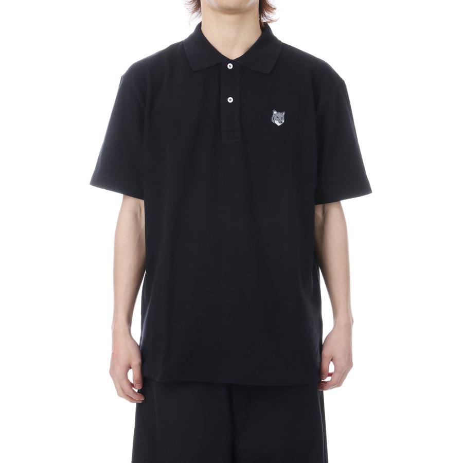 FOX HEAD COMFORT POLO - BLACK (PM00210KP0001) Maison Kitsune -Men-(メゾンキツネ) |  | 01