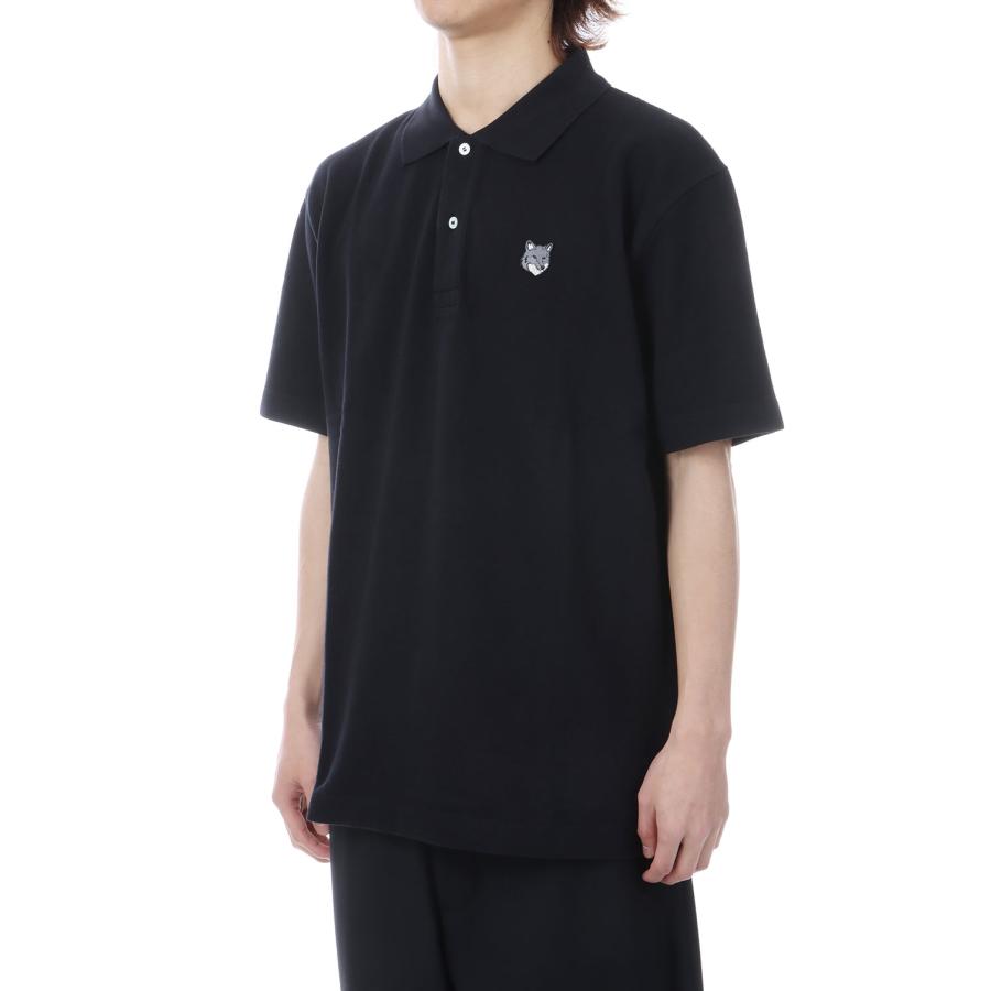 FOX HEAD COMFORT POLO - BLACK (PM00210KP0001) Maison Kitsune -Men-(メゾンキツネ) |  | 02