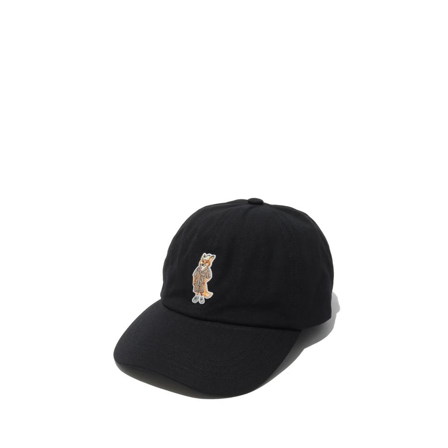 DRESSED FOX CAP - BLACK (QU06102WB0026) Maison Kitsune -Men-(メゾンキツネ) | 