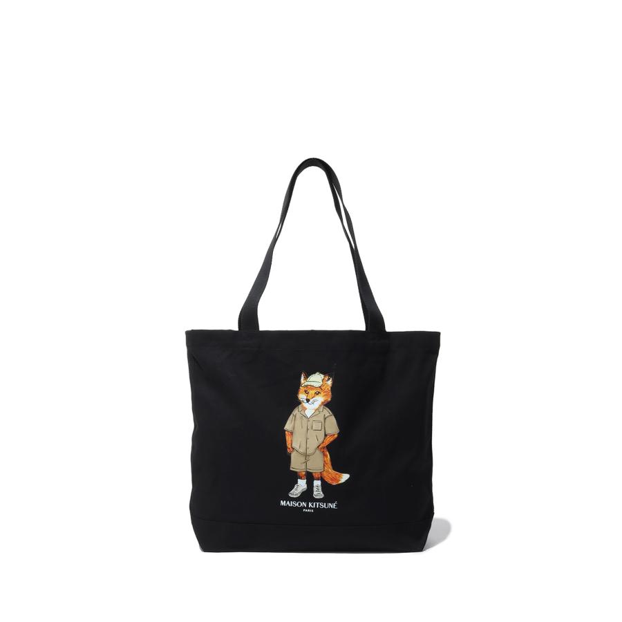 DRESSED FOX TOTE - BLACK (QU05109WW9042) Maison Kitsune -Men-(メゾンキツネ) | 