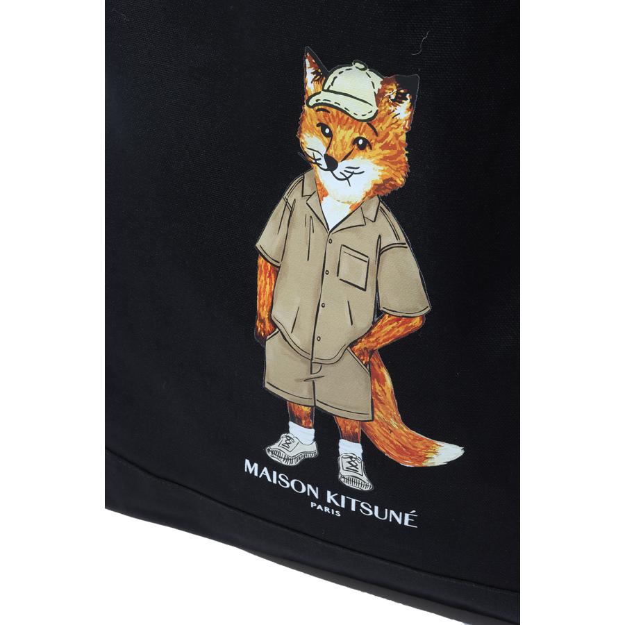 DRESSED FOX TOTE - BLACK (QU05109WW9042) Maison Kitsune -Men-(メゾンキツネ) |  | 02