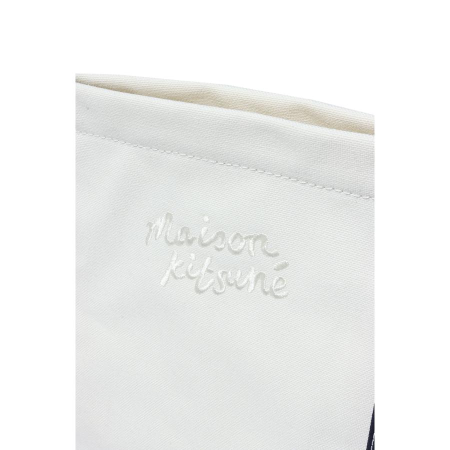 MAISON KITSUNE HANDWRITING LARGE TOTE - ECRU/CLASSIC NAVY (QU05104WB0050) Maison Kitsune -Men-(メゾンキツネ) |  | 02