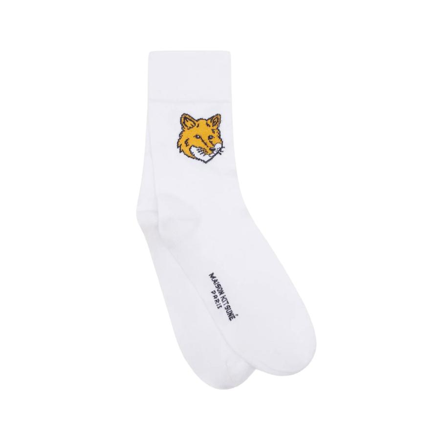 FOX HEAD SOCKS - WHITE (PM06400KT0010) Maison Kitsune -Women-(メゾンキツネ) |  | 02