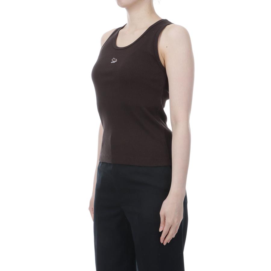 【P10倍】BABY FOX RIBBED TANK TOP - GANACHE (MW00121KA0033) Maison Kitsune -Women-(メゾンキツネ) |  | 02
