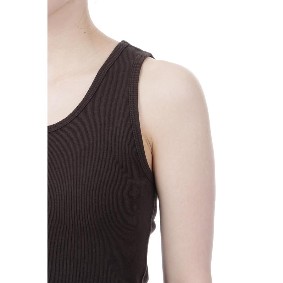 【P10倍】BABY FOX RIBBED TANK TOP - GANACHE (MW00121KA0033) Maison Kitsune -Women-(メゾンキツネ) |  | 04
