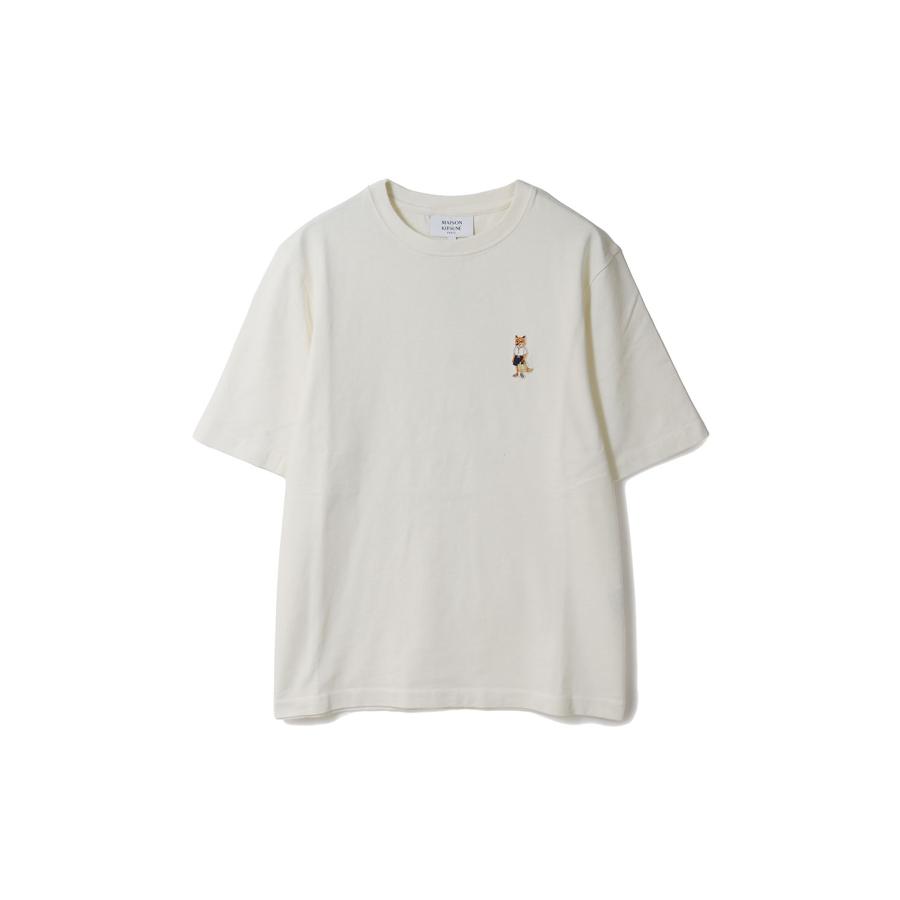 DRESSED FOX COMFORT TEE- SHIRT - DOVE (QW00114KJ0119) Maison Kitsune -Women-(メゾンキツネ) | 