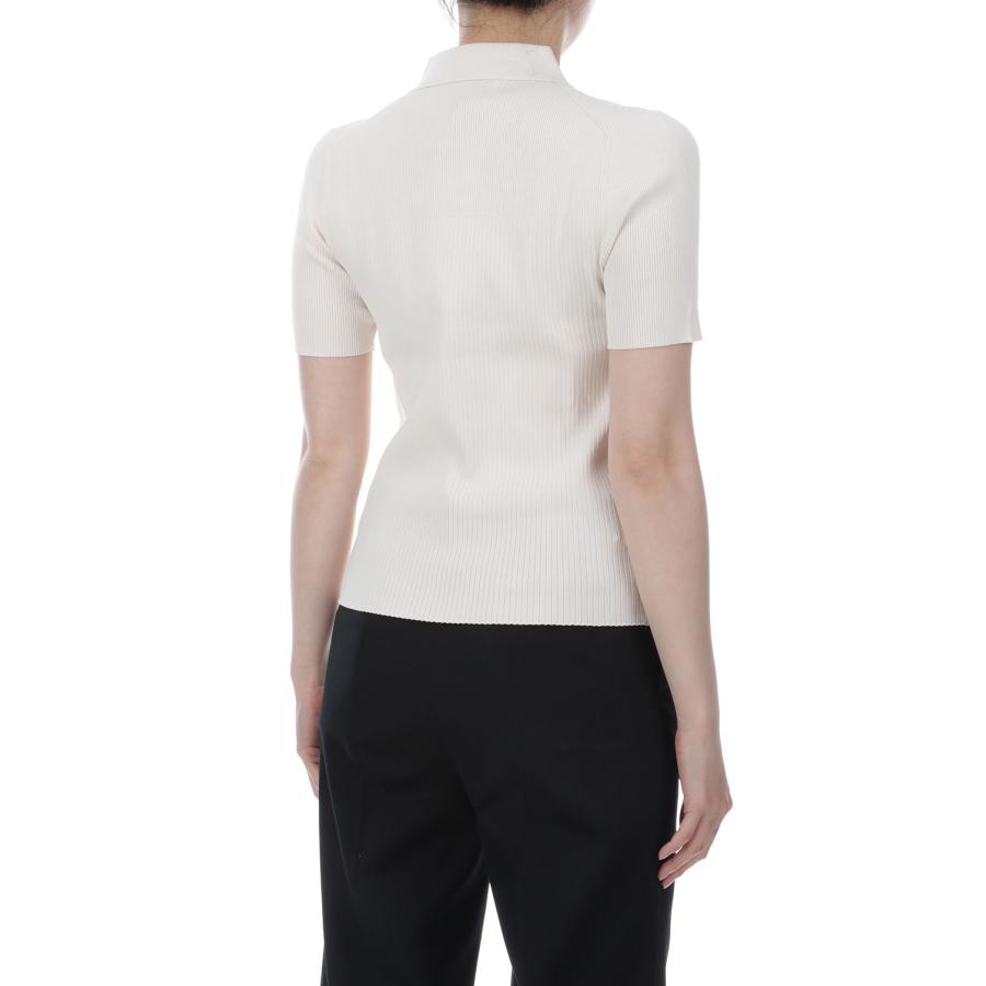 BABY FOX PLEAT RIB POLO - NOBLE BEIGE (QW00202KT1193) Maison Kitsune -Women-(メゾンキツネ) |  | 03