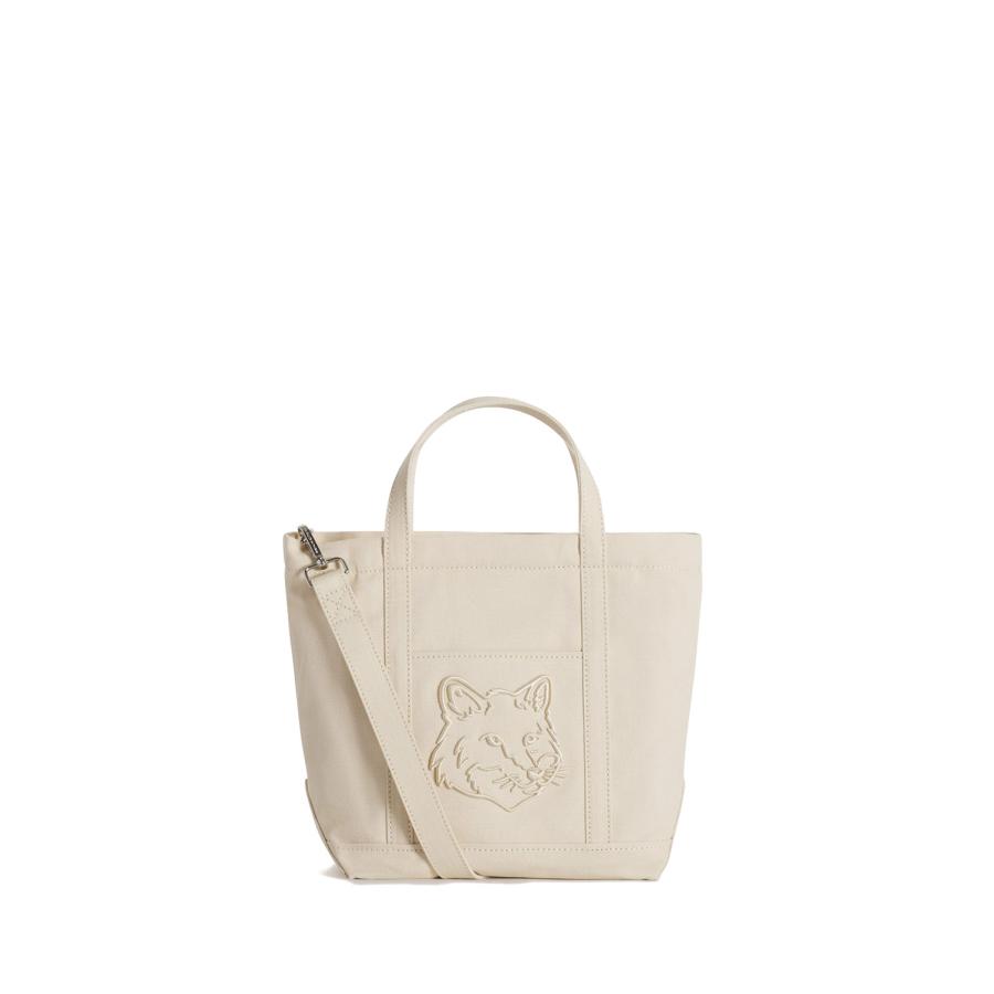 FOX HEAD SMALL TOTE - MACADAMIA (LW05103WW0107) Maison Kitsune -Women-(メゾンキツネ) | 