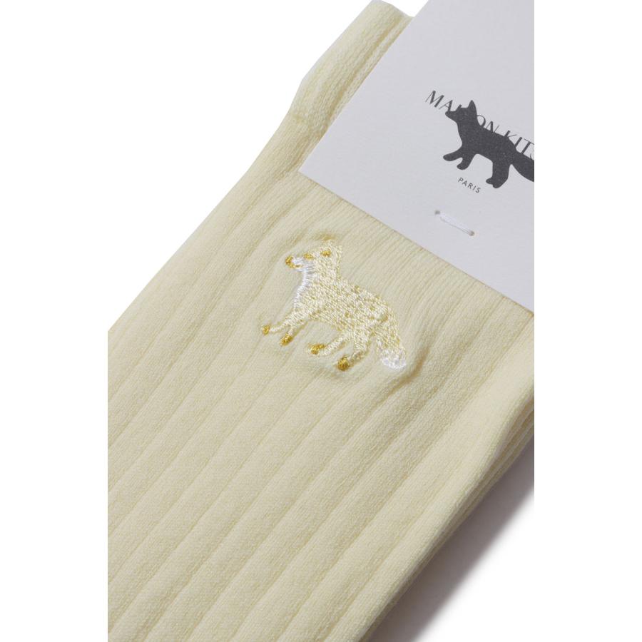BABY FOX SOCKS - PASTEL YELLOW (PW06400KT1124) Maison Kitsune -Women-(メゾンキツネ) |  | 01