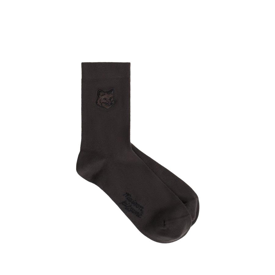 FOX HEAD SOCKS - BELUGA (OM06411KT1145) Maison Kitsune -Women-(メゾンキツネ) |  | 02