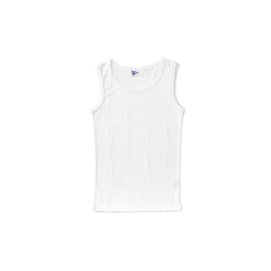 Panel ribbed tanktop - WHITE (808C) Miller(ミラー) | 