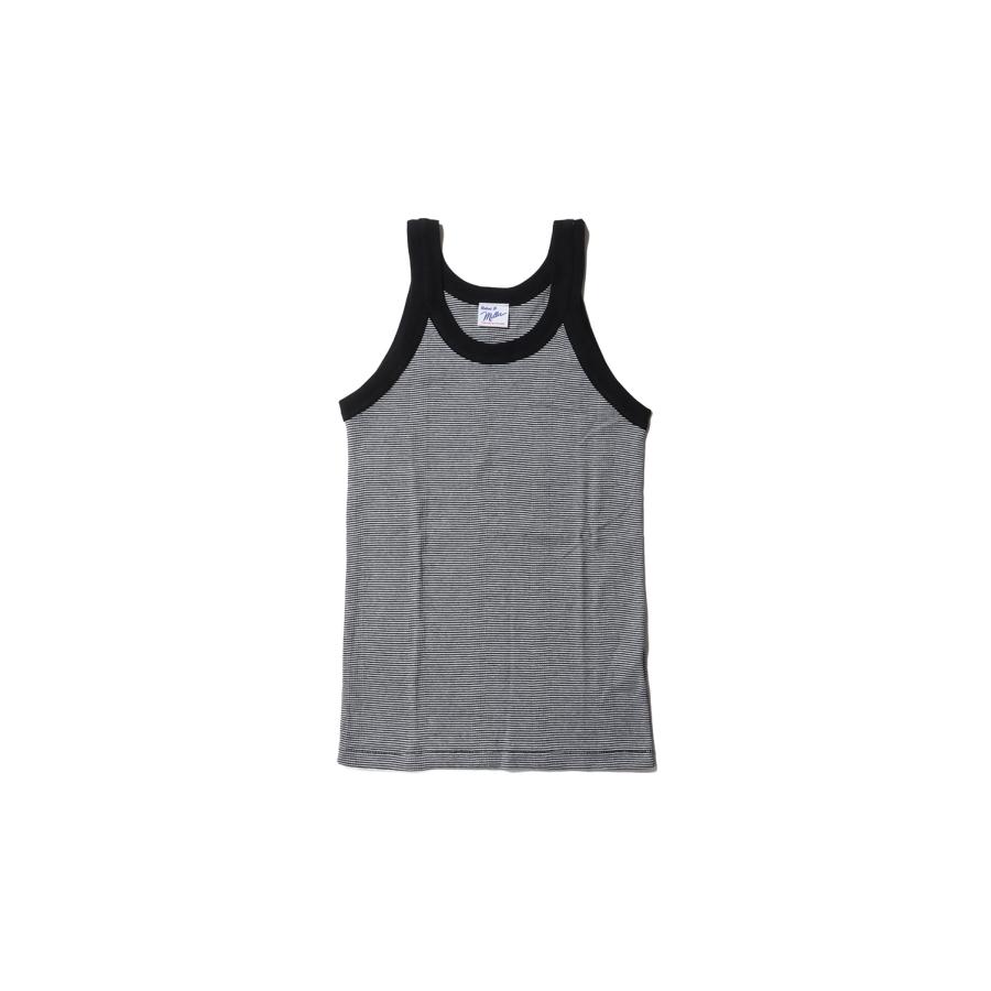 Panel ribbed Athletic tank - BLK-W3 (831C) Miller(ミラー) | 