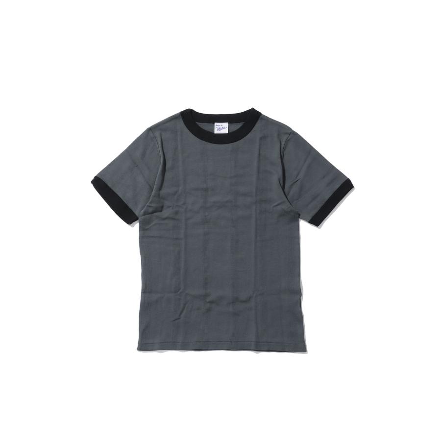Panel ribbed T-shirt - CGRAY (849C) Miller(ミラー) | 
