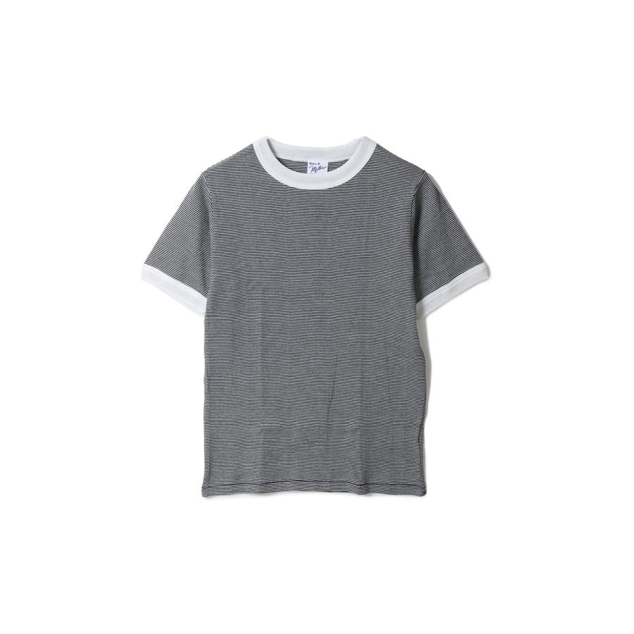 Panel ribbed T-shirt - BLK-W3 (849C) Miller(ミラー) | 