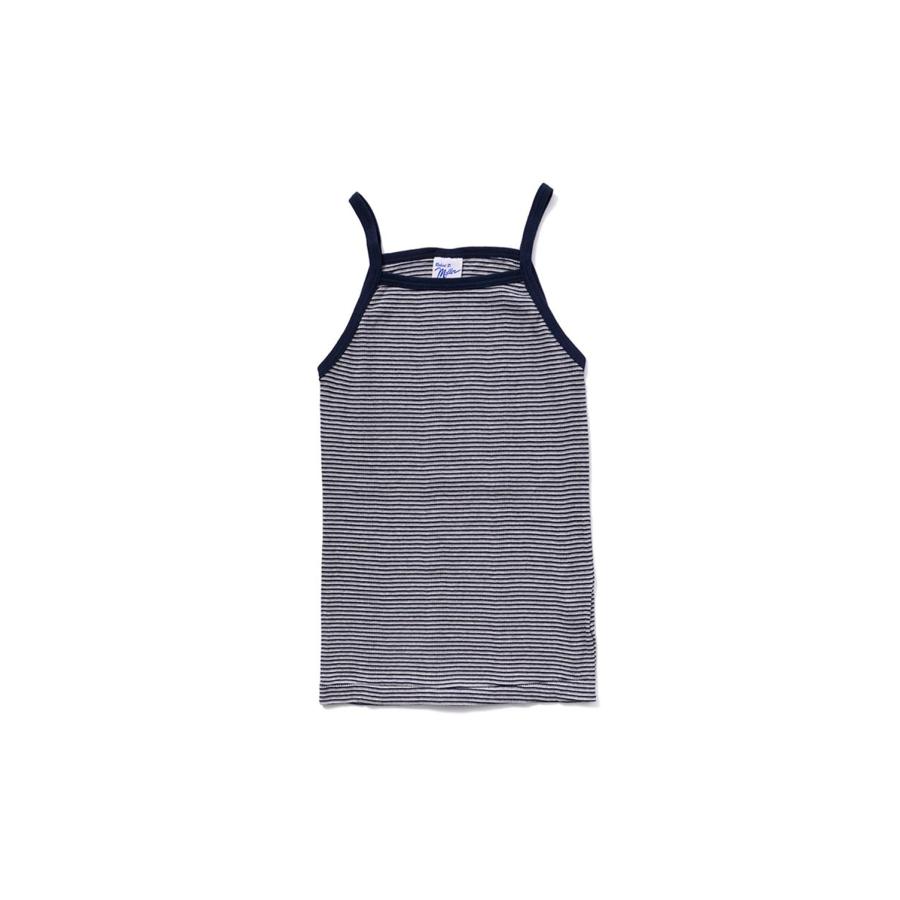 Panel ribbed camisole - GRY-NV (828C) Miller(ミラー) | 