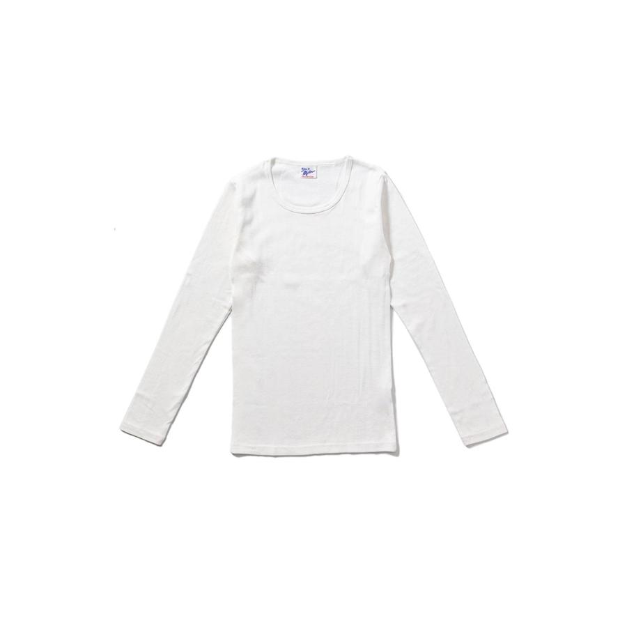 Panel ribbed L/S Tee - WHITE (813C) Miller(ミラー) | 