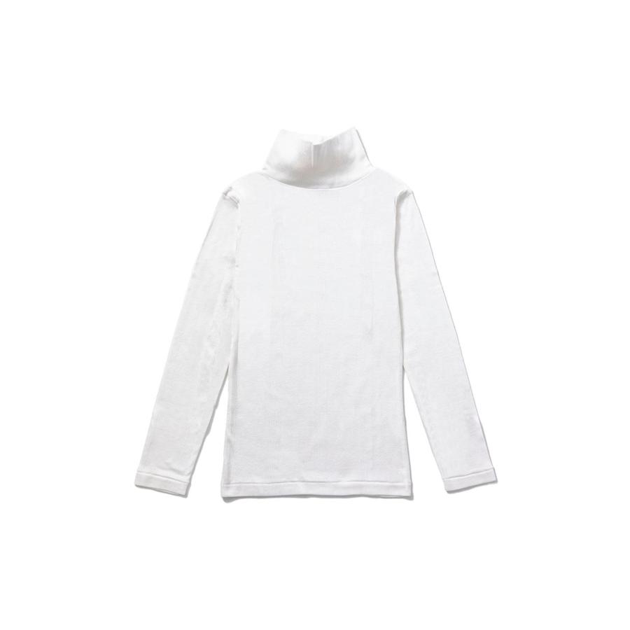 Panel ribbed turtleneck Tee - WHITE (834C) Miller(ミラー) | 