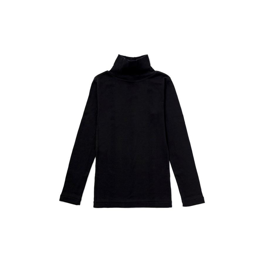Panel ribbed turtleneck Tee - BLACK (834C) Miller(ミラー) | 