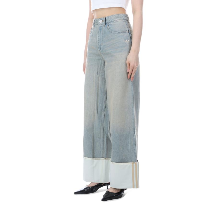 【P10倍】【SALE】VINTAGE WIDE LEG DENIM - LIGHT DENIM / OFF WHITE (RC2605OW004) adidas Originals -Women-(アディダスオリジナルス) |  | 02