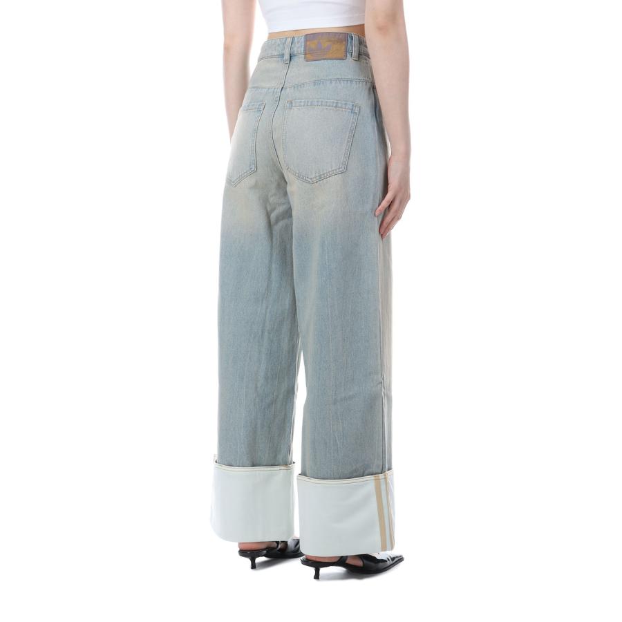 【P10倍】【SALE】VINTAGE WIDE LEG DENIM - LIGHT DENIM / OFF WHITE (RC2605OW004) adidas Originals -Women-(アディダスオリジナルス) |  | 03