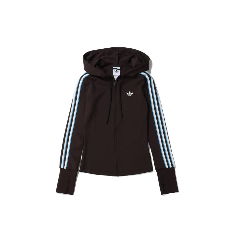 HOODED TREFOIL ZIP TOP - AURORA COFFEE (RC2605OW011) adidas Originals -Women-(アディダスオリジナルス) | 
