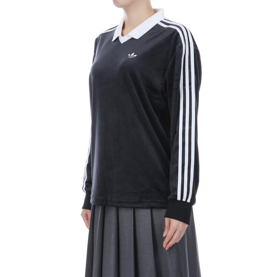 【P10倍】【SALE】VELOUR POLO LS - BLACK (I8639) adidas Originals -Women-(アディダスオリジナルス) |  | 02