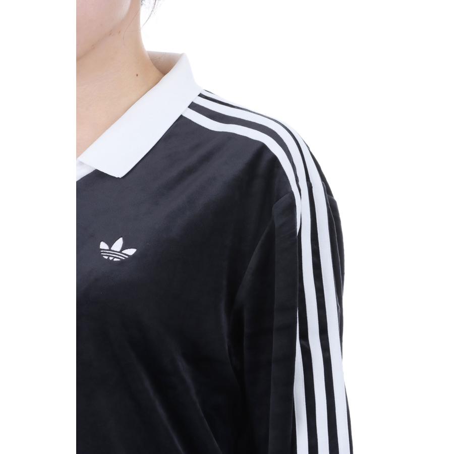 【P10倍】【SALE】VELOUR POLO LS - BLACK (I8639) adidas Originals -Women-(アディダスオリジナルス) |  | 04