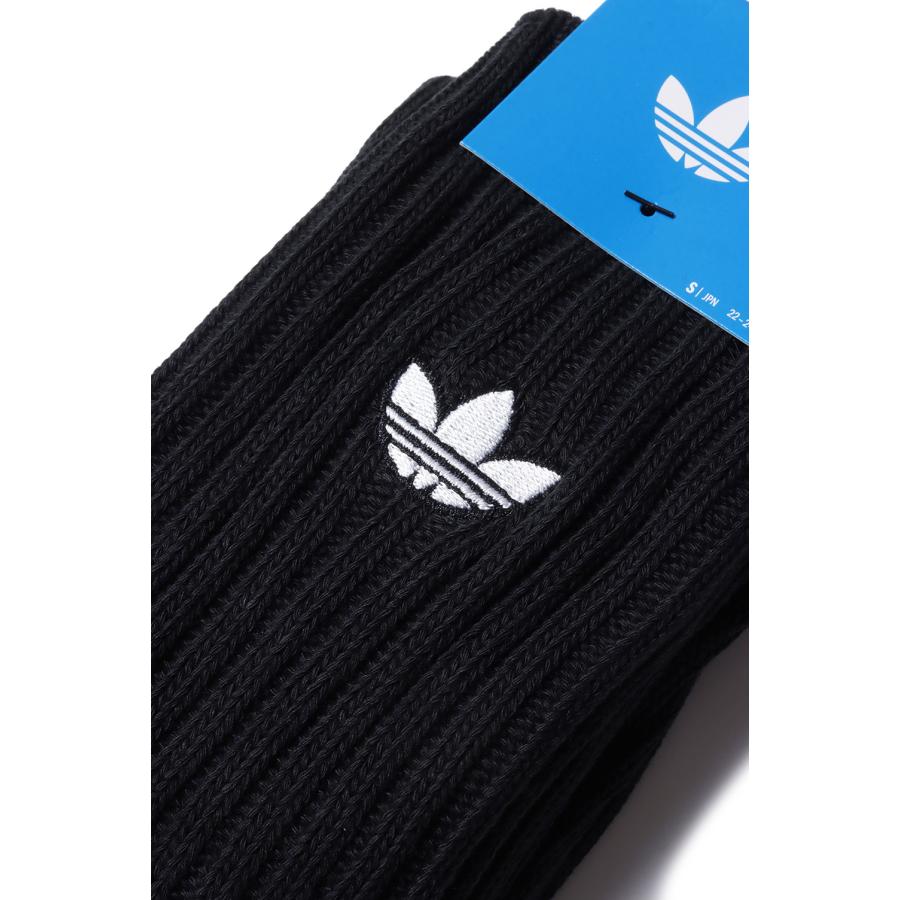 SLOUCHY CREW SOCK 1 PAIR PACK - BLACK (DD810) adidas Originals -Women-(アディダスオリジナルス) |  | 02