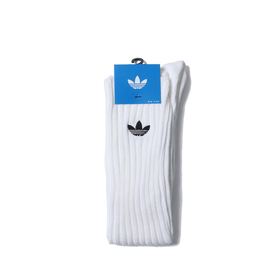 SLOUCHY CREW SOCK 1 PAIR PACK - WHITE (DD810) adidas Originals -Women-(アディダスオリジナルス) | 