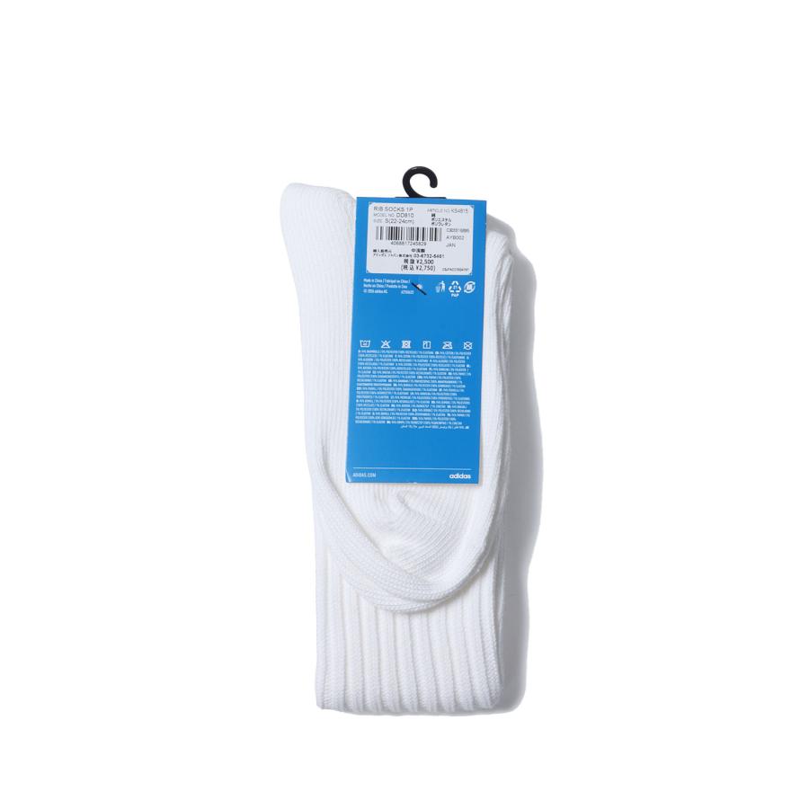 SLOUCHY CREW SOCK 1 PAIR PACK - WHITE (DD810) adidas Originals -Women-(アディダスオリジナルス) |  | 01