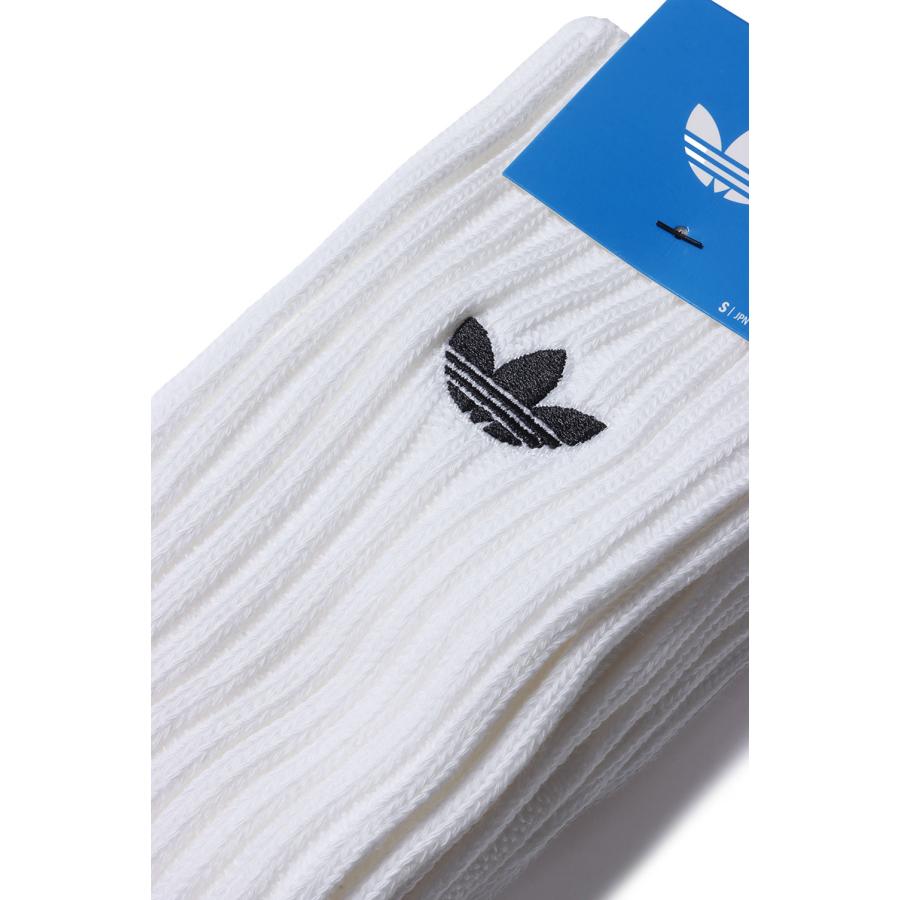 SLOUCHY CREW SOCK 1 PAIR PACK - WHITE (DD810) adidas Originals -Women-(アディダスオリジナルス) |  | 02