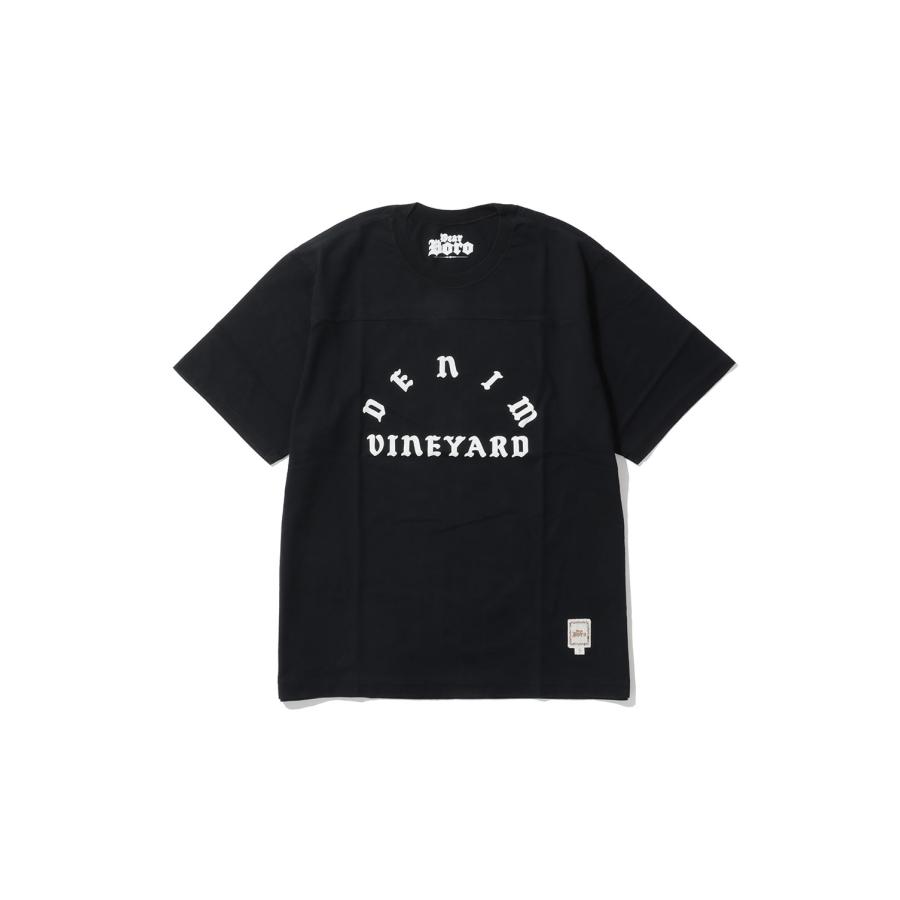 【SALE】Dear Boro Denim Vineyard Tee - BLACK (793-6134006) DEAR BORO(ディアボロ) | 