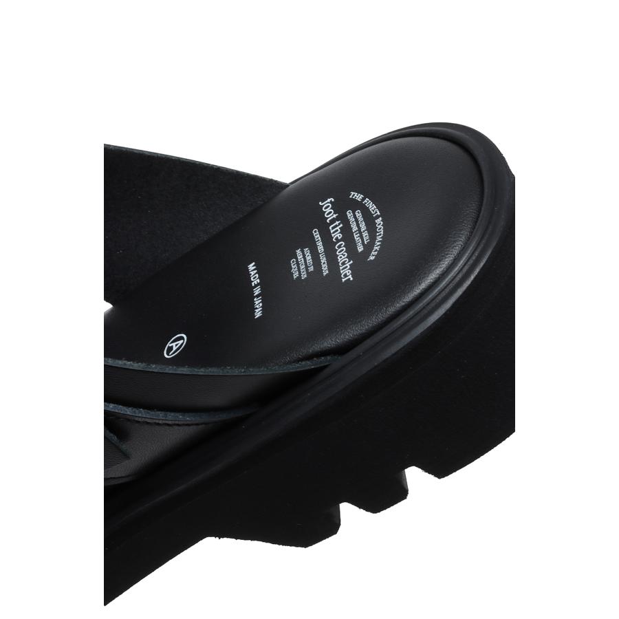 GURKHA SANDALS (TWEETY SOLE) - BLACK (FTC2512006) foot the coacher(フットザコーチャー) | foot the coacher | 06
