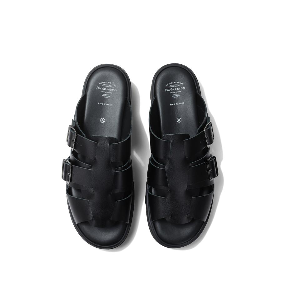 GURKHA SANDALS (TWEETY SOLE) - BLACK (FTC2512006) foot the coacher(フットザコーチャー) | foot the coacher | 07