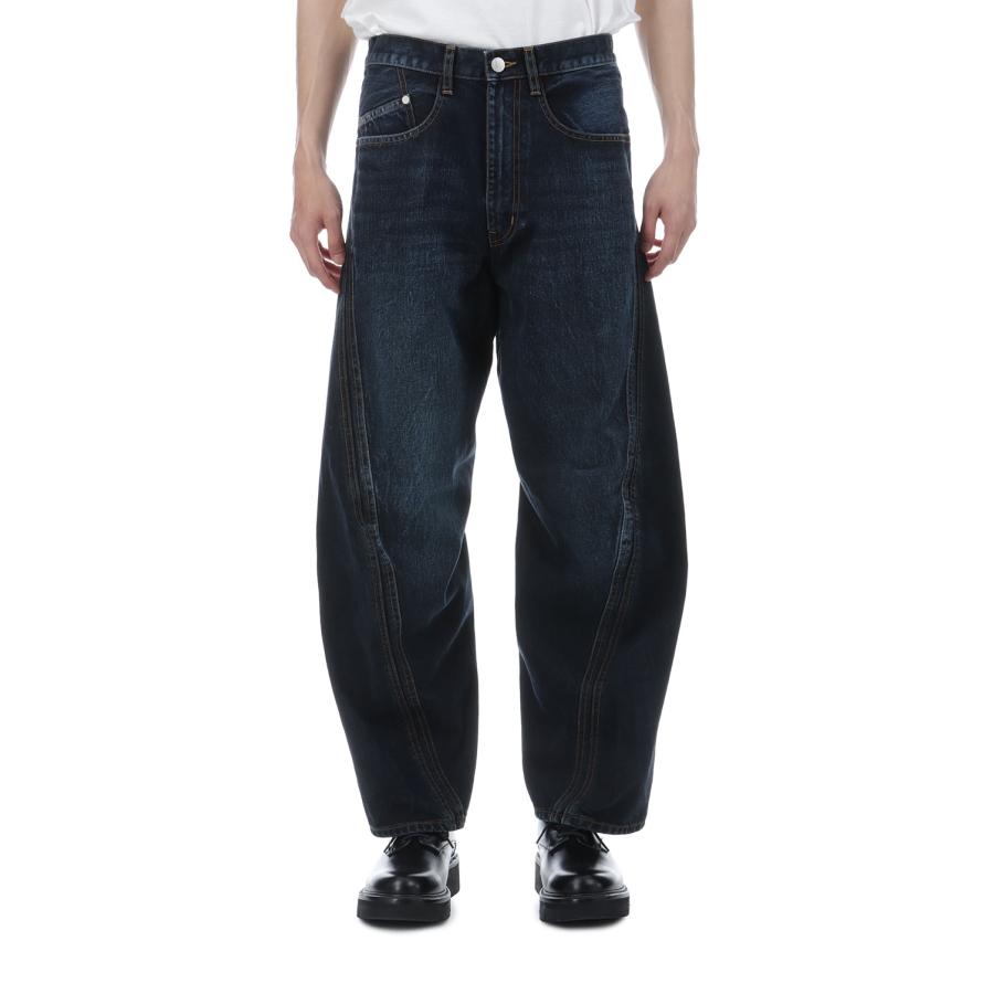 3D TWISTED WIDE LEG JEANS - DARK FADED INDIGO (NF261P15A) NVRFRGT(ネヴァーフォーゲット) |  | 02