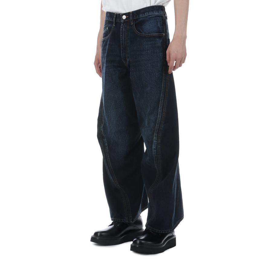 3D TWISTED WIDE LEG JEANS - DARK FADED INDIGO (NF261P15A) NVRFRGT(ネヴァーフォーゲット) |  | 03