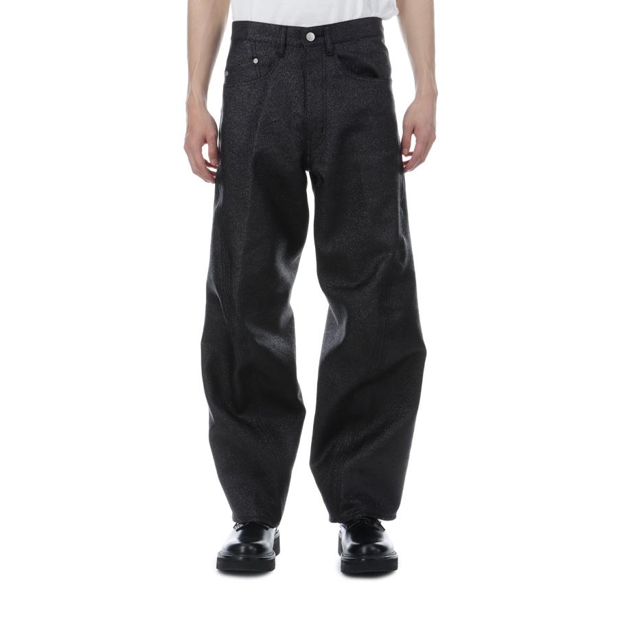 GLITTER TWILL 3D TWISTED WIDE LEG 5P PANTS - BLACK (NF261P16A) NVRFRGT(ネヴァーフォーゲット) |  | 02