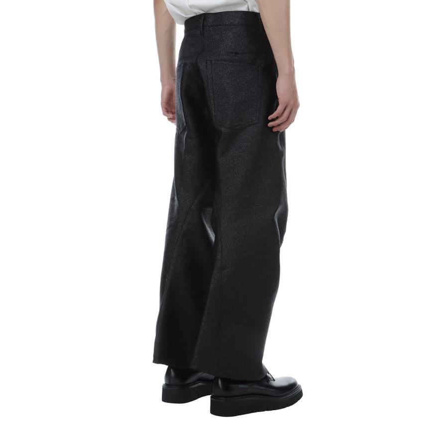GLITTER TWILL 3D TWISTED WIDE LEG 5P PANTS - BLACK (NF261P16A) NVRFRGT(ネヴァーフォーゲット) |  | 04