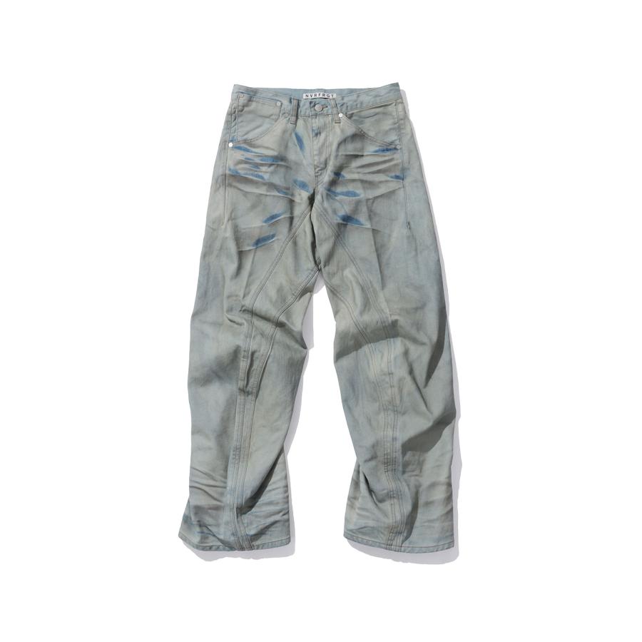 3D TWISTED JEANS 3.0 - LIGHT FADED INDIGO (NF261P12B) NVRFRGT(ネヴァーフォーゲット) | 
