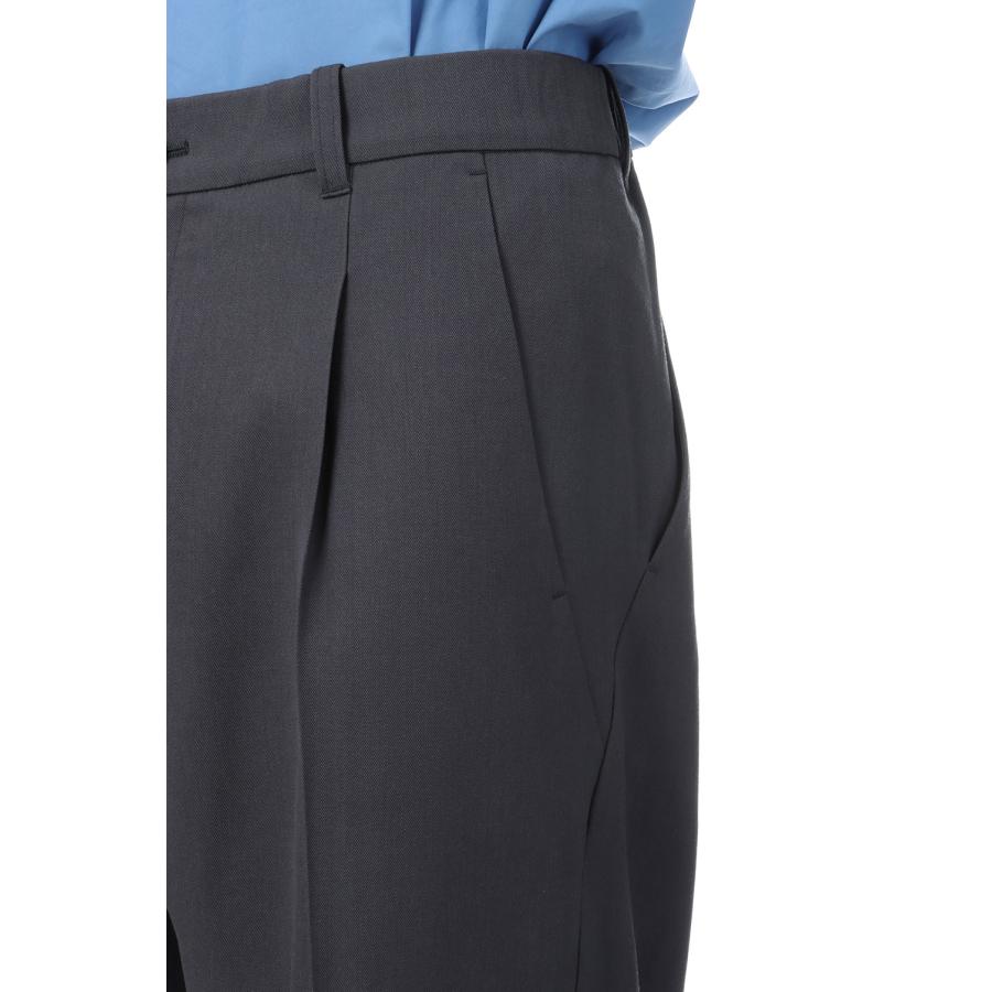 【P10倍】【SALE】One Tuck Straight Wool Pants - BLACK (GL75753) Goldwin(ゴールドウイン) |  | 05