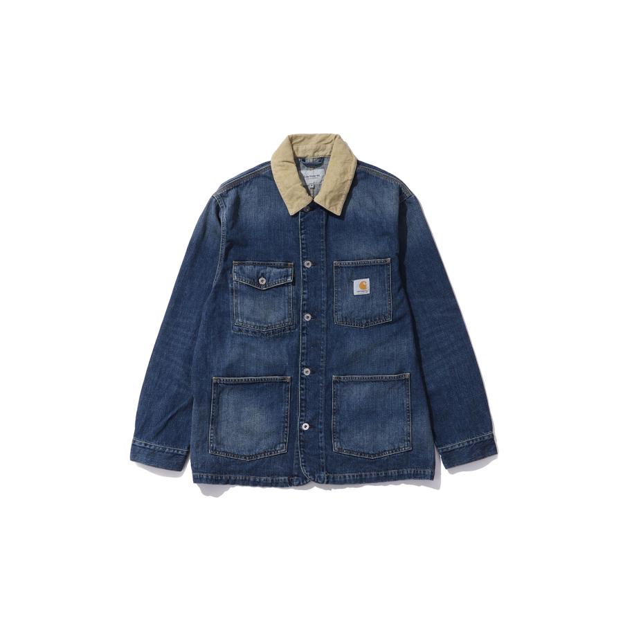 【P10倍】WARREN CHORE COAT - Blue / Dusty H Brown (I036592) Carhartt WIP(カーハートダブルアイピー) | 