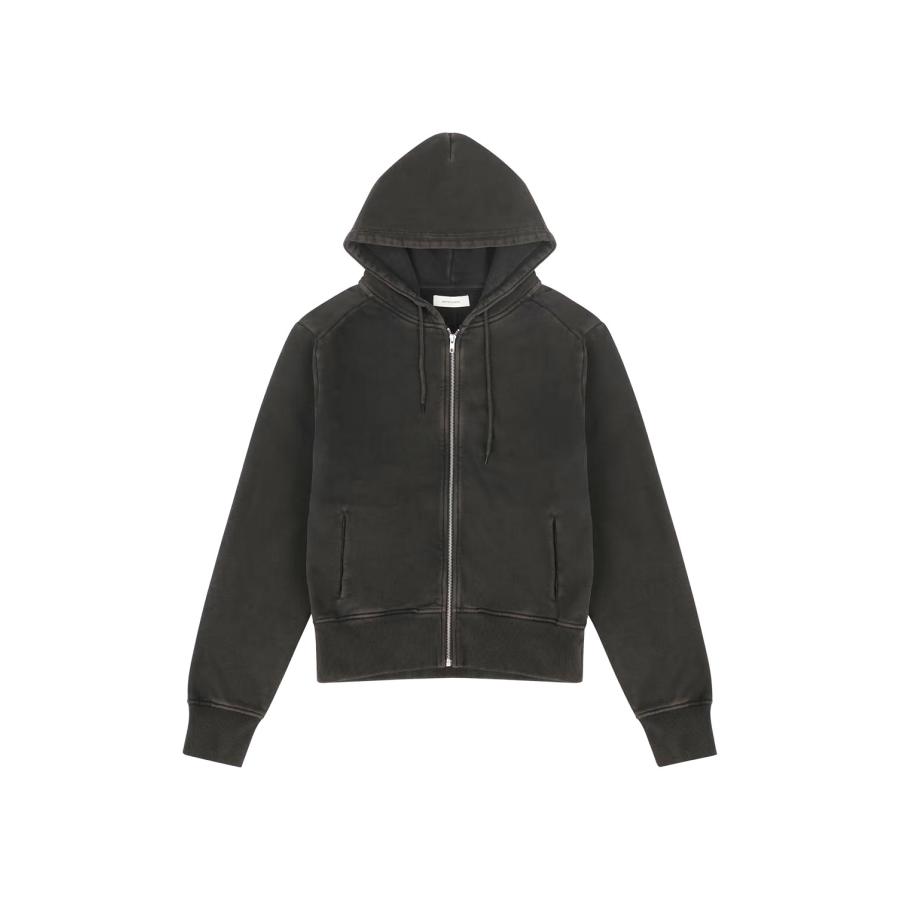 SLIM ZIP UP / WASHED BLACK (ESSS26HO01012) Entire Studios(エンタイア スタジオ) | 