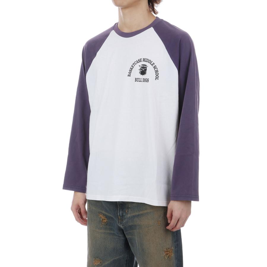BULLDOG, raglan / PURPLE/WHITE Basketcase(バスケットケース) |  | 03